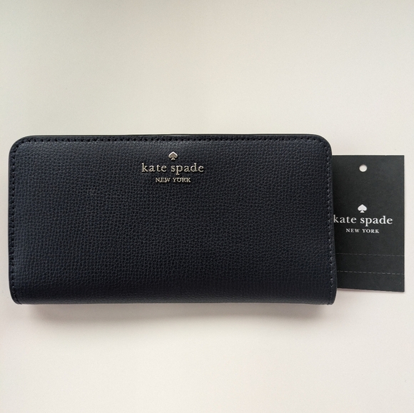 Kate Spade Darcy Large Slim Bifold in Navy - Picture 1 of 7